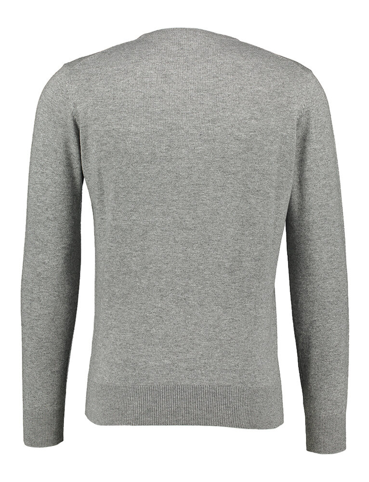Grijze trui met ronde hals in kasjmier Cashmere Company 