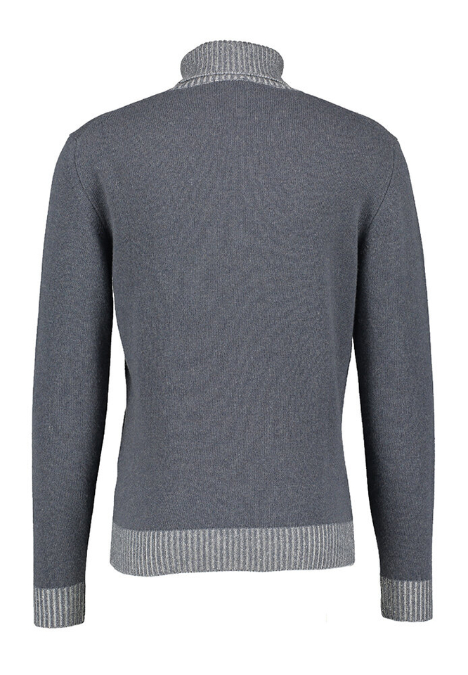 Grijze wollen trui met rolkraag Cashmere Company