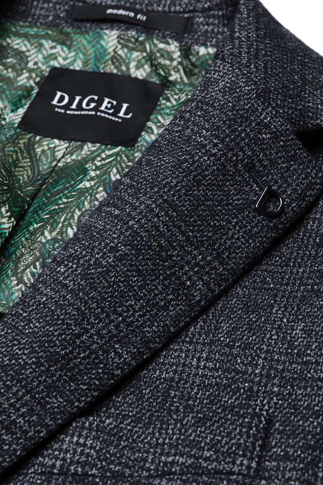 Multicolor blazer met motief Digel