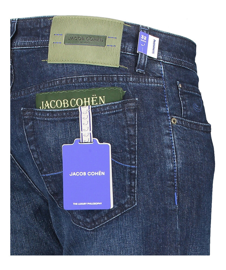 Donkerblauwe slim fit jeans Jacob Cohen
