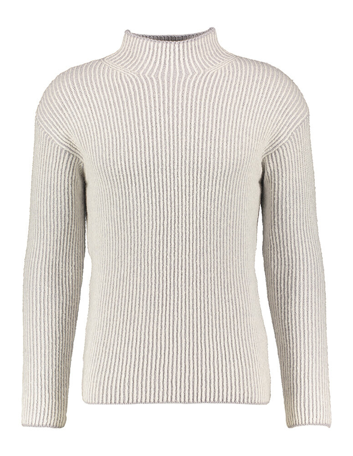 Grijs en witte pull met ronde hals Phil Petter