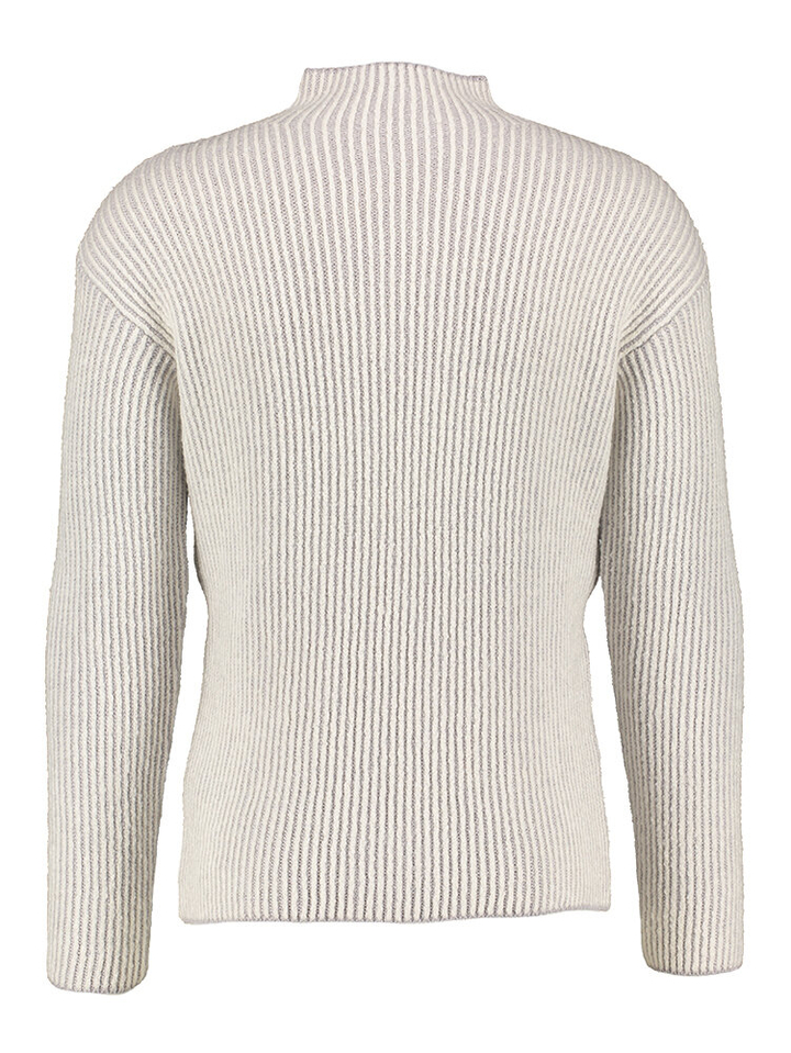Grijs en witte pull met ronde hals Phil Petter