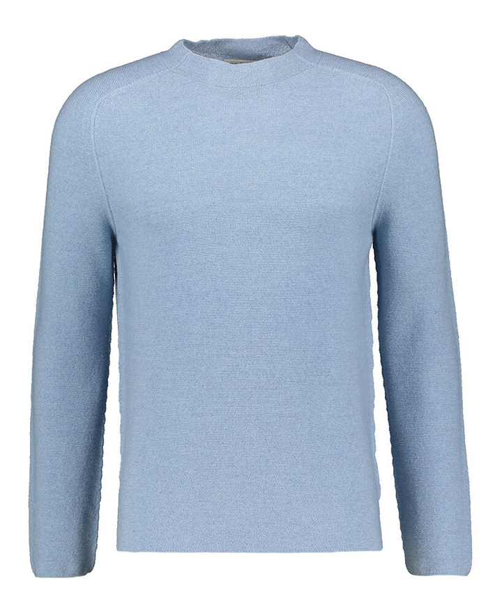 Lichtblauwe wollen pull met ronde hals Phil Petter
