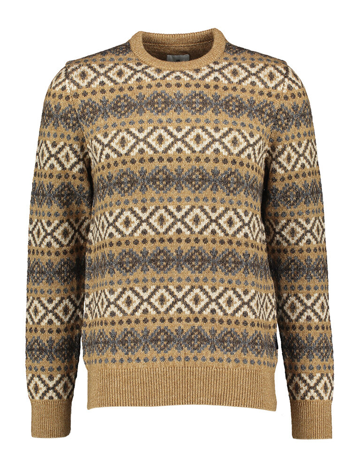 Beige trui met print State Of Art