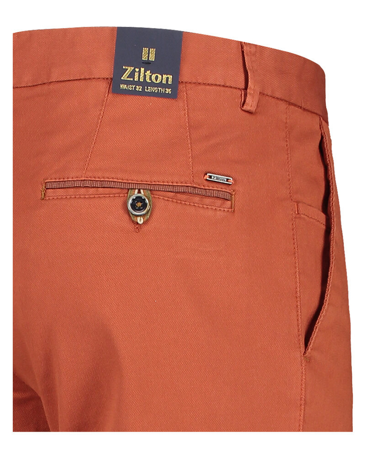 Rode slim fit broek Sidney Zilton 
