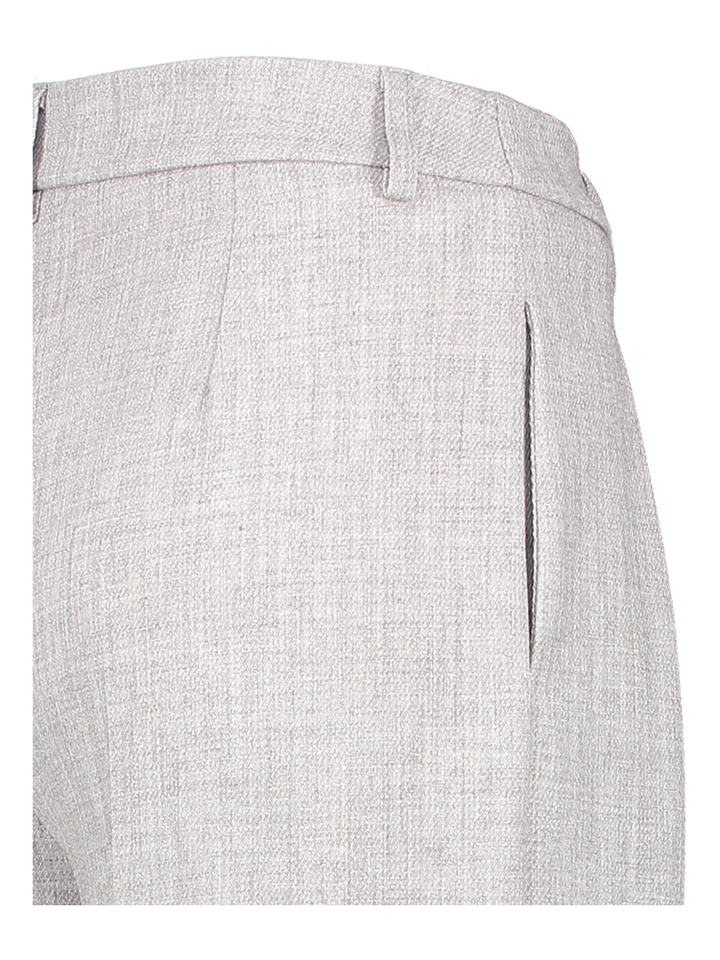 Grijze wijde broek met bandplooi Rinascimento