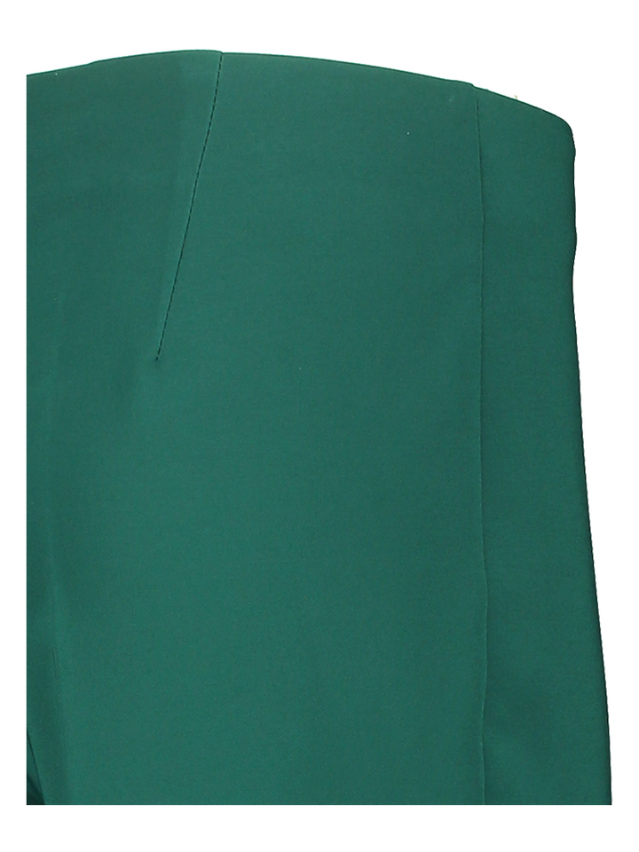 Groene geklede wijde broek met boord Rinascimento