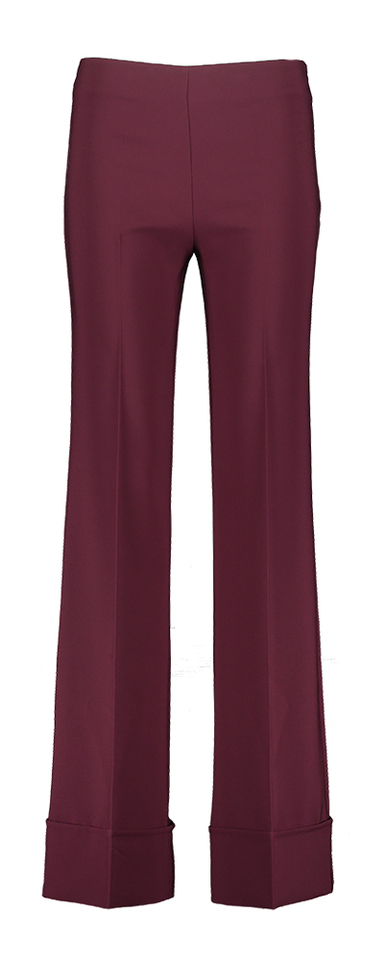 Bordeaux geklede broek met boord Rinascimento