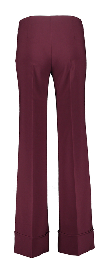 Bordeaux geklede broek met boord Rinascimento