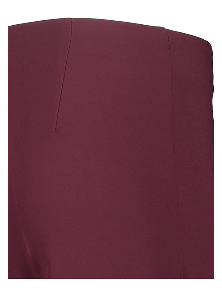 Bordeaux geklede broek met boord Rinascimento