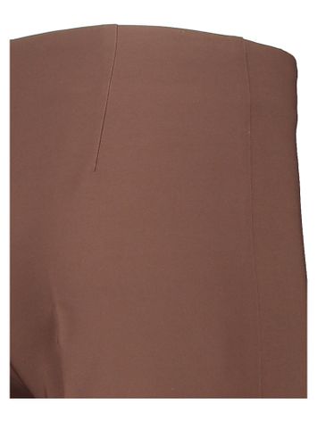 Chocolat geklede broek met brede boord Rinascimento
