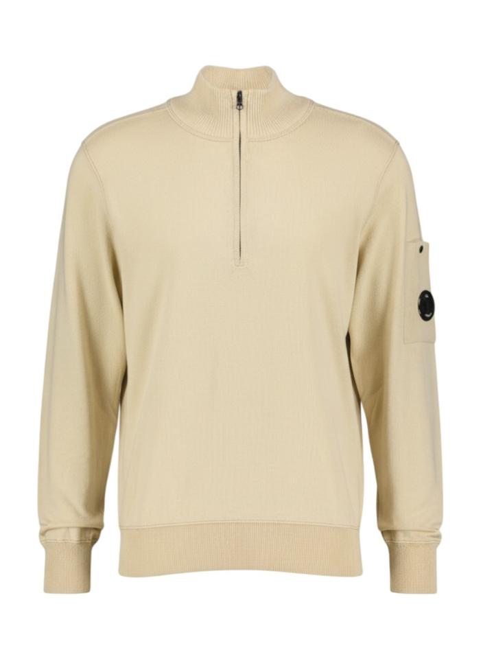 Beige trui met ritssluiting Cp Company 