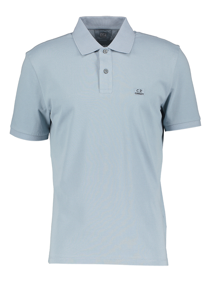 Blauwe polo met knoopsluiting Cp Company