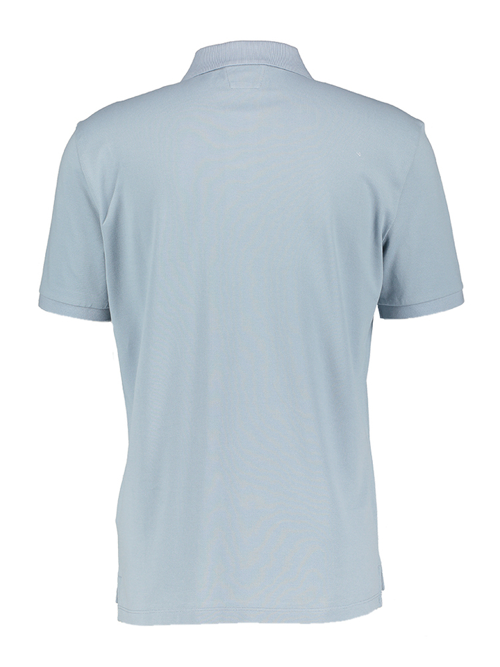Blauwe polo met knoopsluiting Cp Company