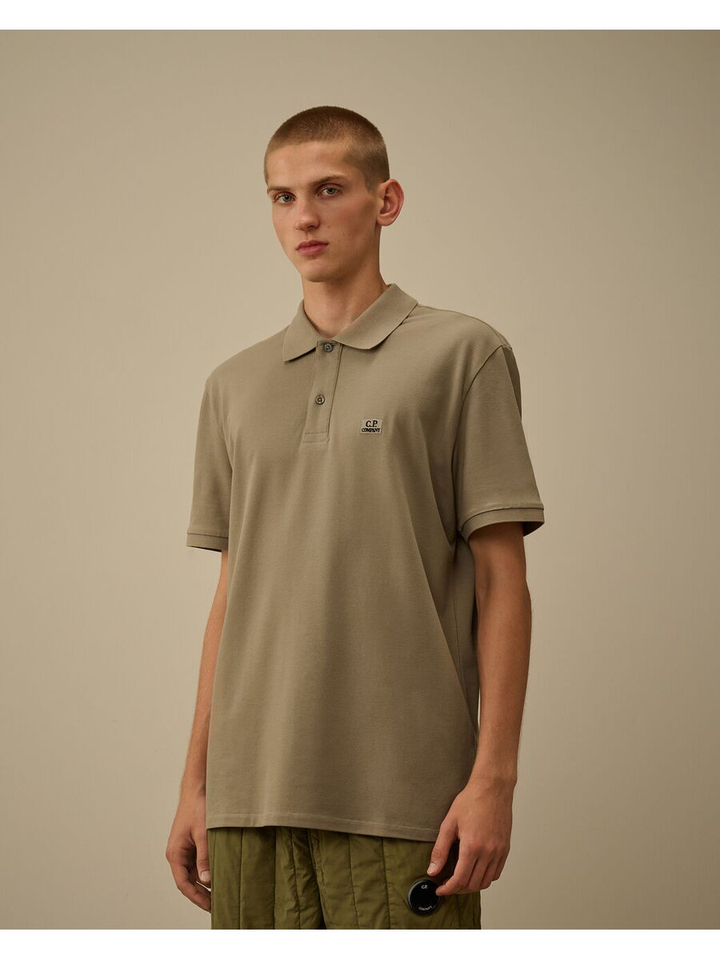 Beige casual polo met knoopsluiting Cp Company 