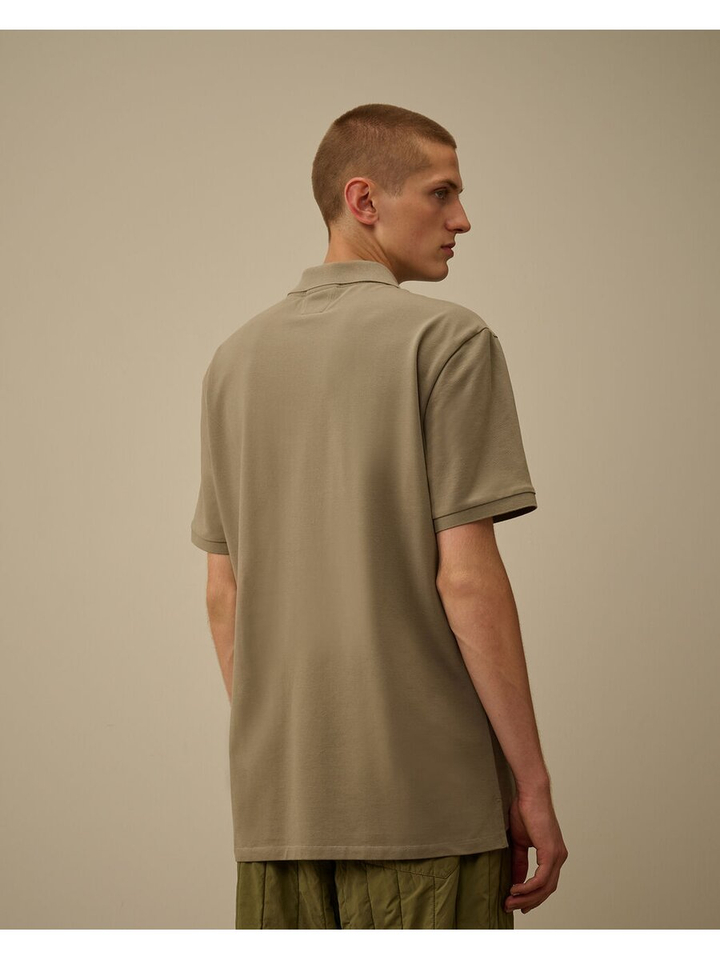Beige casual polo met knoopsluiting Cp Company 