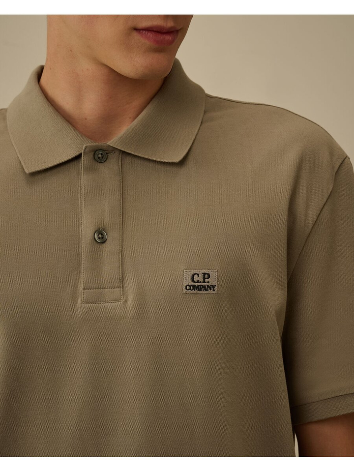 Beige casual polo met knoopsluiting Cp Company 