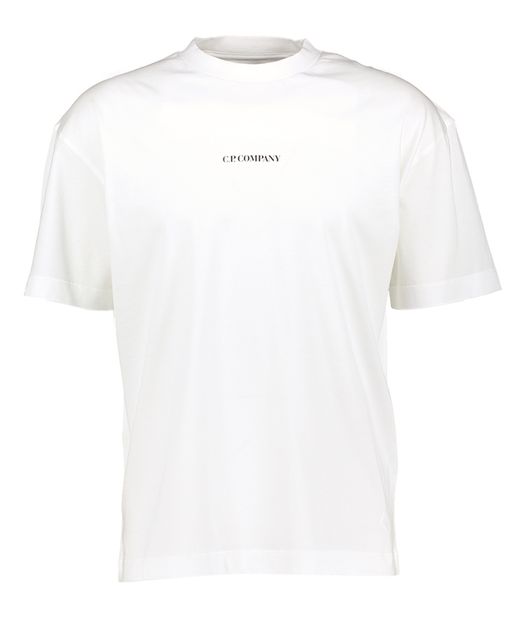 Witte casual T-shirt met opdruk Cp Company