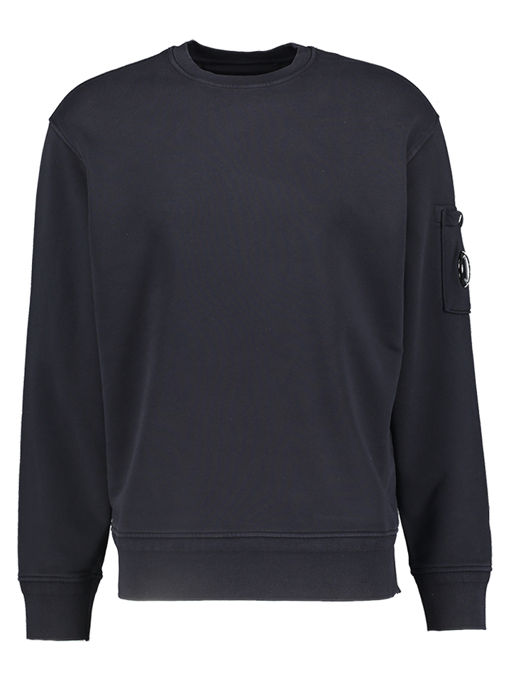 Blauwe sweater met logo CP Company