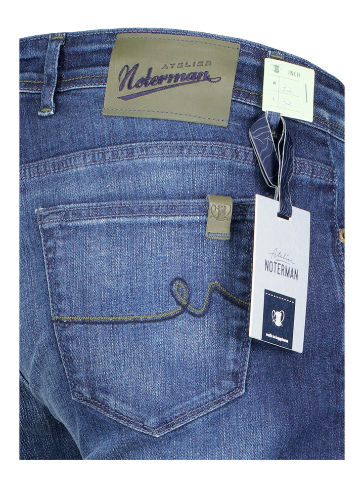 Blauwe slim fit jeans Atelier Noterman 