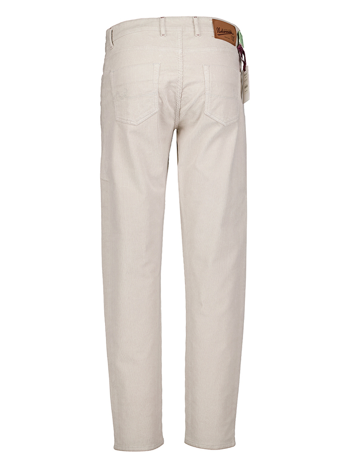 Ecru ribfluwelen broek Atelier Noterman