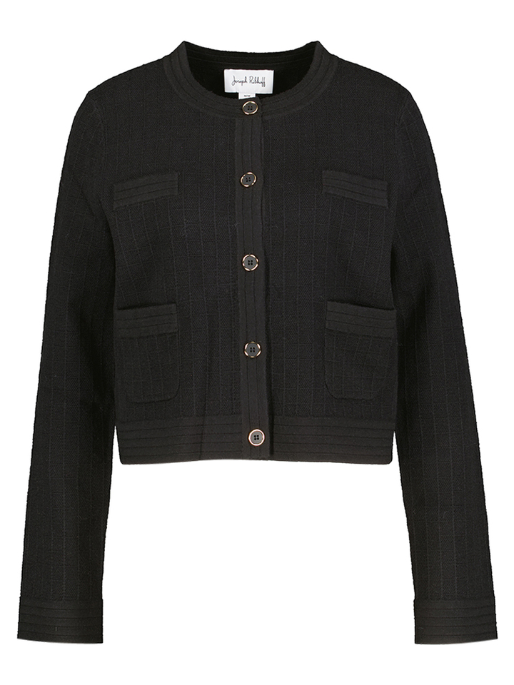 Zwarte gilet met opgestikte zakken Joseph Ribkoff