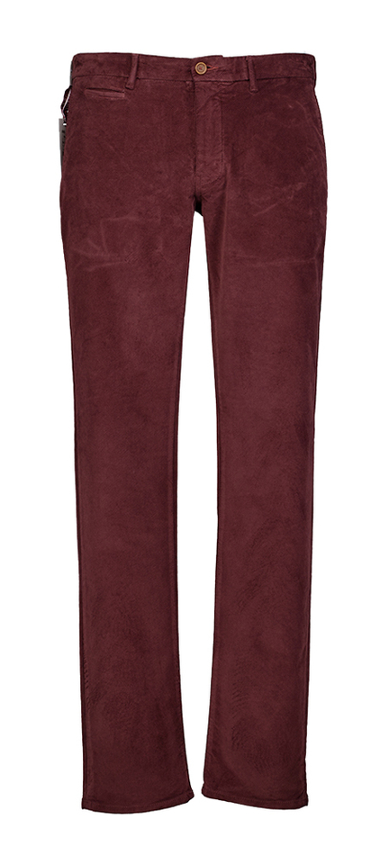 Bordeaux ribfluwelen broek Atelier Noterman