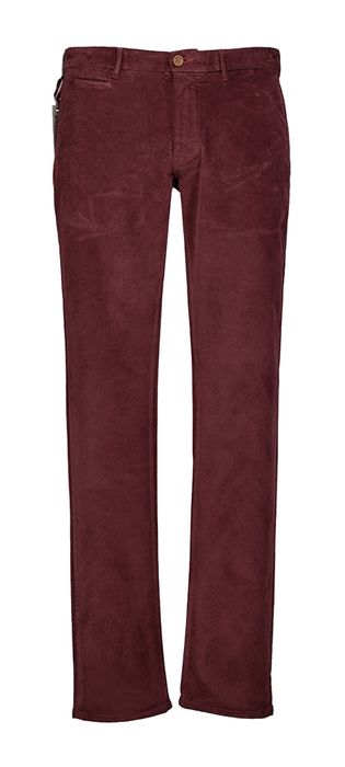 Bordeaux ribfluwelen broek Atelier Noterman