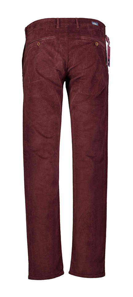 Bordeaux ribfluwelen broek Atelier Noterman