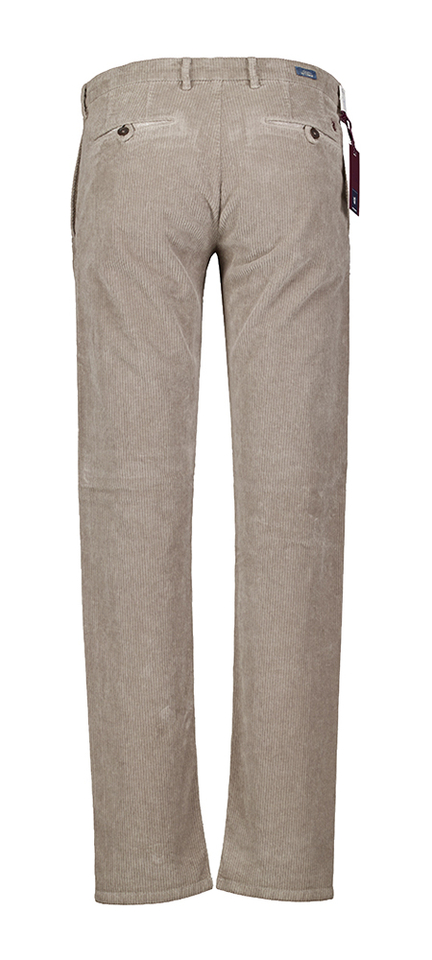Beige slim fit broek in corduroy Atelier Noterman