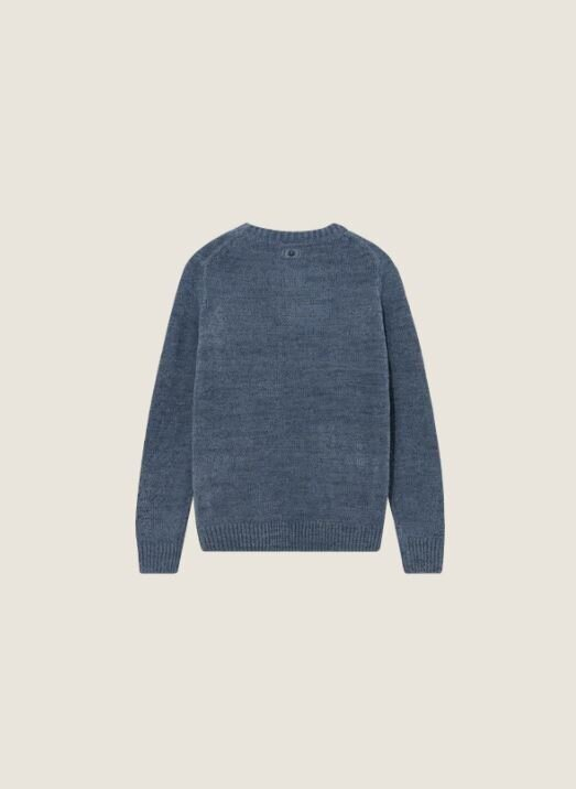Blauwe trui met structuur Mos Mosh