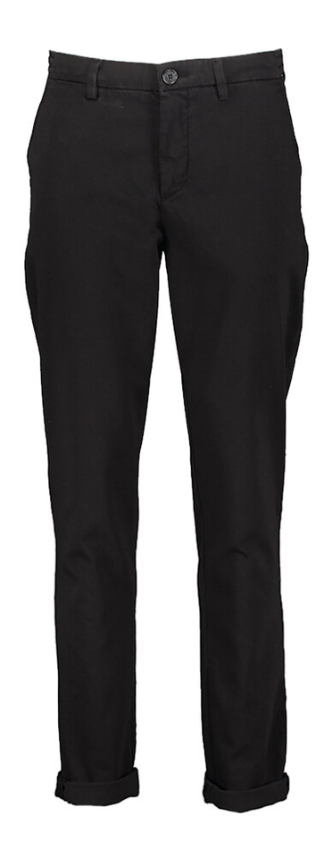 Zwarte comfortabele slim fit broek Mos Mosh