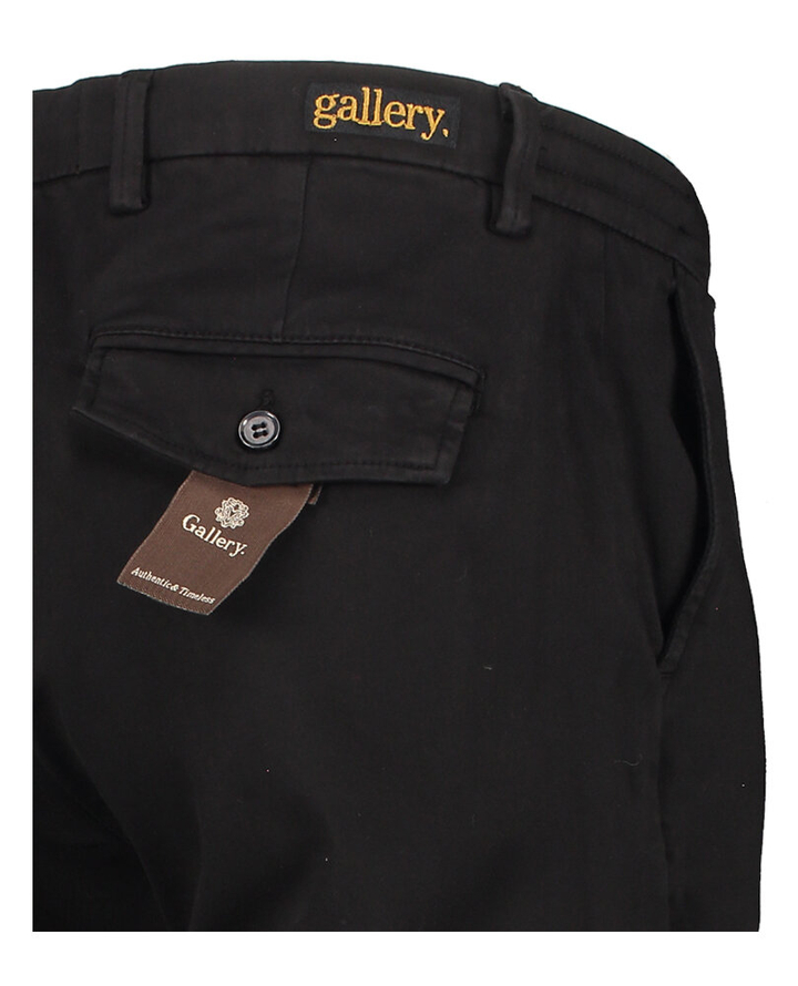 Zwarte comfortabele slim fit broek Mos Mosh
