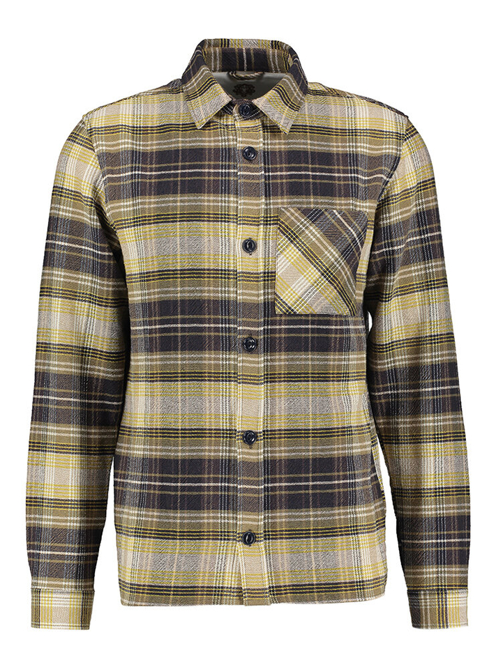 Sage green check geruit hemd Mos Mosh