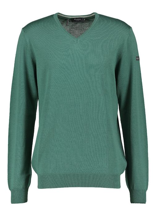 Groene pull met v-hals Maerz