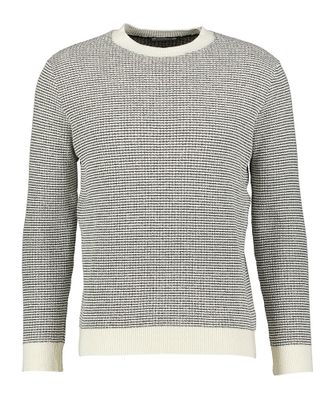 Wit en zwarte pull met ronde hals Phil Petter