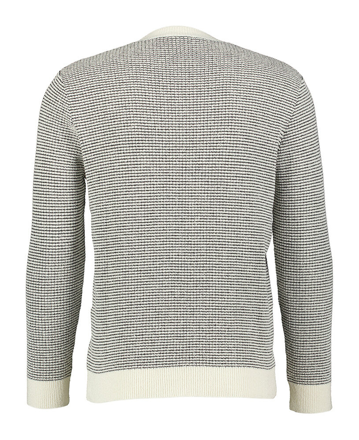 Wit en zwarte pull met ronde hals Phil Petter