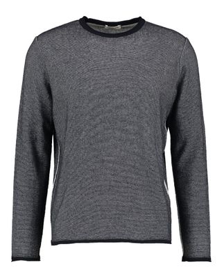 Navy natur pull met ronde hals Phil Better