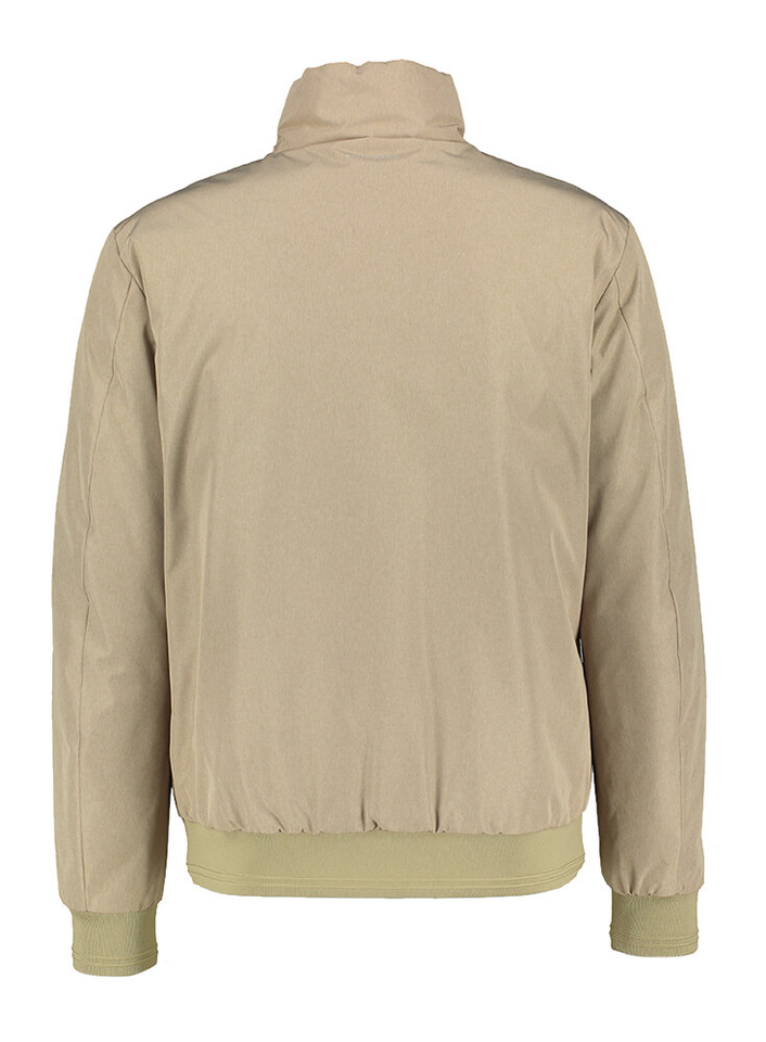 Beige omkeerbare jas met kaki binnenkant State Of Art 