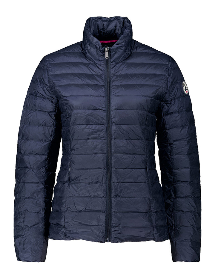 Donkerblauwe padded jas met rits Cha Jott
