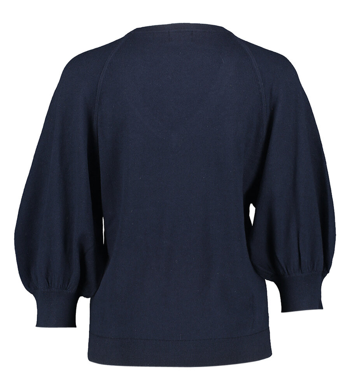 Navy trui met v-hals Bashy Due Amanti 