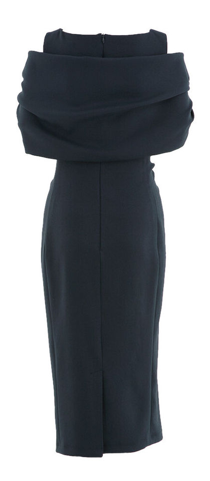 Donkerblauwe feestelijke jurk Coraly Natan