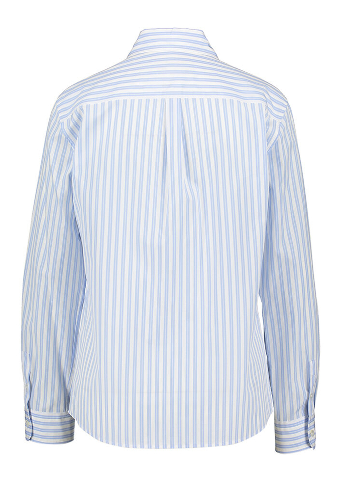 Blauw en wit gestreepte katoenen blouse Bahamas Max Mara Weekend