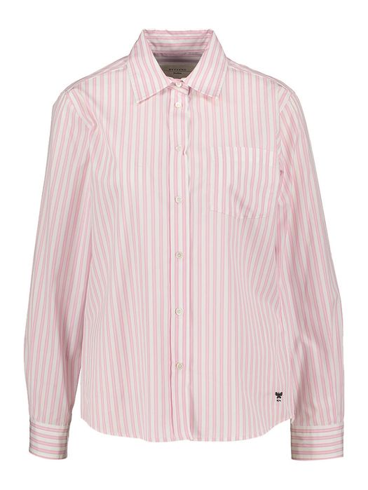 Ecru katoenen bloes met roze strepen Max Mara Weekend
