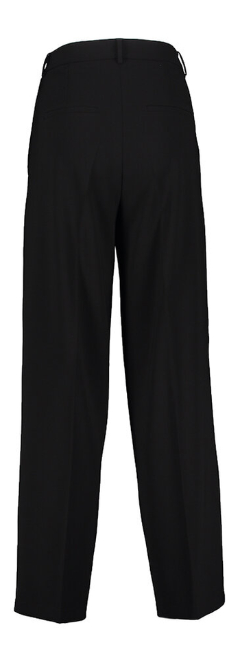 Zwarte geklede wijde broek Anny Cambio
