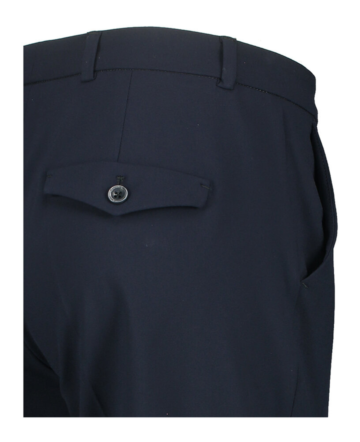 Donkerblauwe geklede broek Dorain Raffaello 