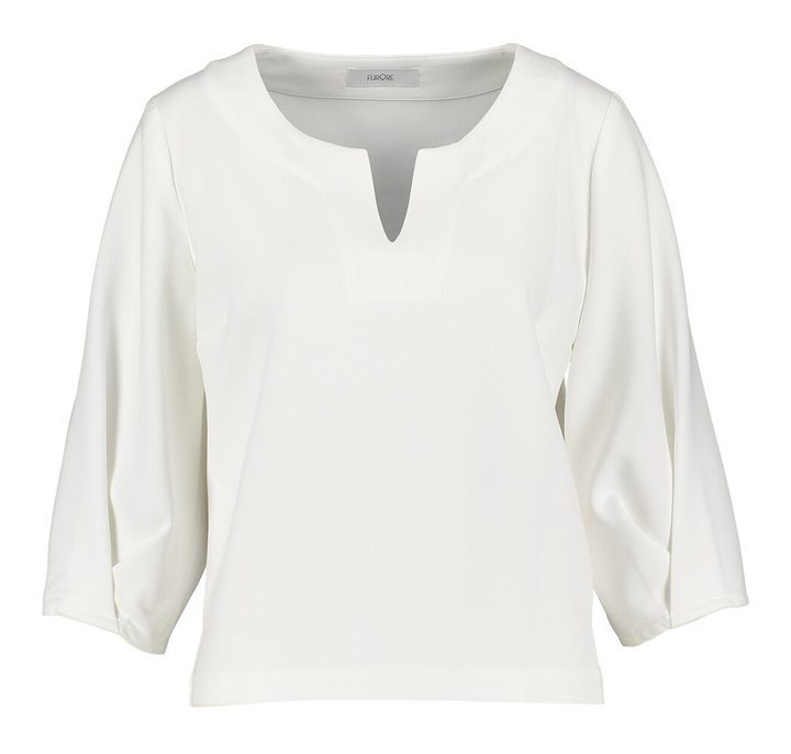 Ecru blouse met driekwart mouwen Boville Furore