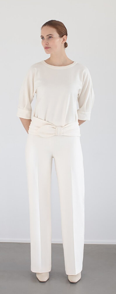 Witte geklede broek Tibio Furore