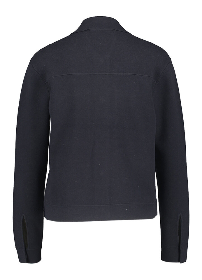 Donkerblauwe comfortabele indoor vest met zakken Mito Max Mara 