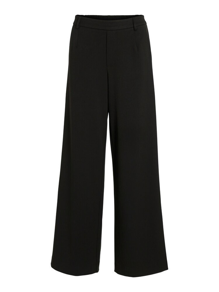 Zwarte broek met hoge taille Vivarone Vila